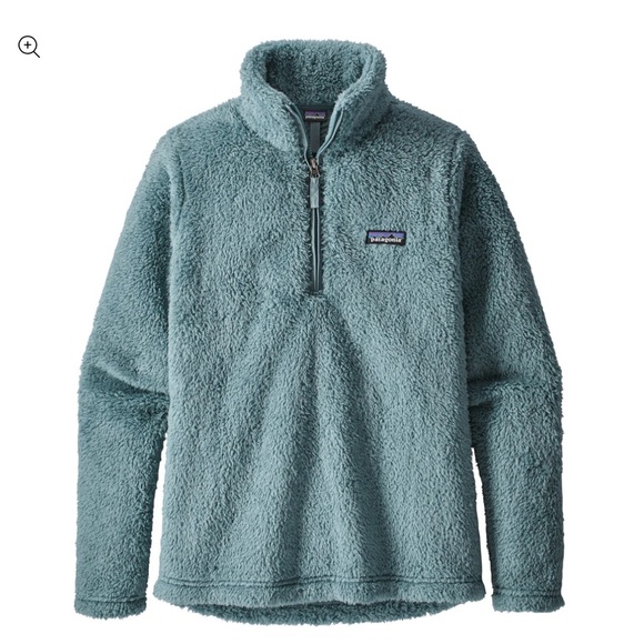 Patagonia Blue Women's Fleece Sweater Los Gatos 1/4-Zip size L - Picture 2 of 6